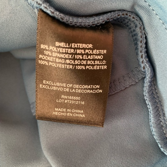 NWT Mens athletic shorts grey and blue. Size Large. - Picture 5 of 14